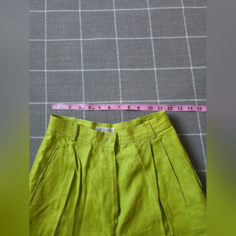 Vtg Gucci Linen Trousers - Picture 4 of 12